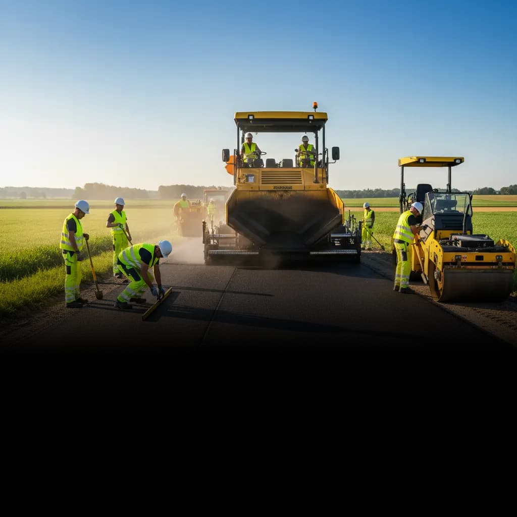 Straßenbau Hintergrund